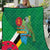 Dominica Independence Day Quilt Imperial Amazon With National Flag and Map - Wonder Print Shop