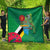 Dominica Independence Day Quilt Imperial Amazon With National Flag and Map - Wonder Print Shop