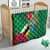 Dominica Independence Day Quilt Imperial Amazon With National Flag and Map - Wonder Print Shop