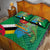 Dominica Independence Day Quilt Bed Set Imperial Amazon With National Flag and Map - Wonder Print Shop