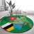 Dominica Independence Day Round Carpet Imperial Amazon With National Flag and Map