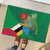 Dominica Independence Day Rubber Doormat Imperial Amazon With National Flag and Map - Wonder Print Shop