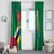 Dominica Independence Day Window Curtain Imperial Amazon With National Flag and Map - Wonder Print Shop