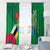 Dominica Independence Day Window Curtain Imperial Amazon With National Flag and Map - Wonder Print Shop