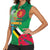 Dominica Independence Day Women Sleeveless Polo Shirt Imperial Amazon With National Flag and Map - Wonder Print Shop