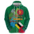 Dominica Independence Day Zip Hoodie Imperial Amazon With National Flag and Map - Wonder Print Shop