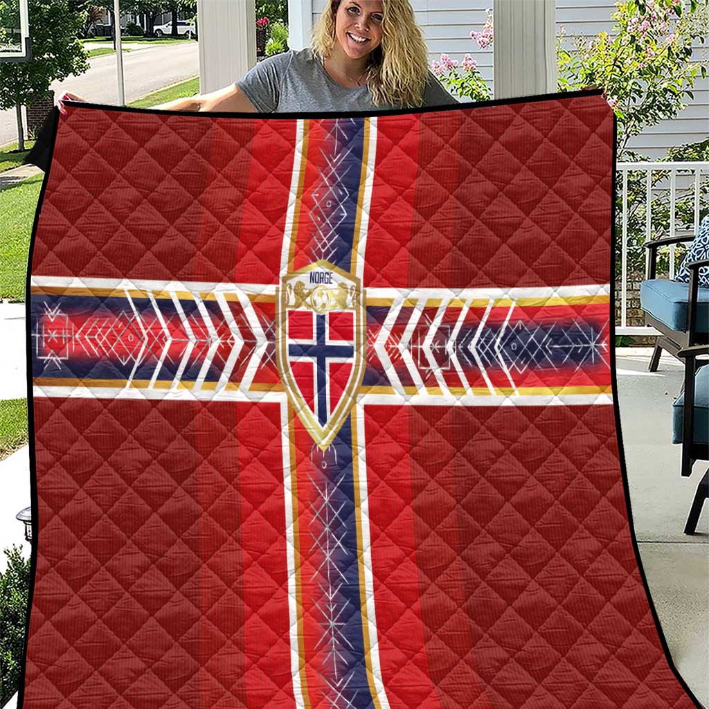 Norway National Football Quilt Vikings Heritage Sporty Style - Wonder Print Shop
