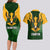 South Africa Rugby Couples Matching Long Sleeve Bodycon Dress and Hawaiian Shirt Springbok Mascot History Champion World Rugby 2023 - Wonder Print Shop