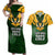 South Africa Rugby Couples Matching Off Shoulder Maxi Dress and Hawaiian Shirt Springbok Mascot History Champion World Rugby 2023 - Wonder Print Shop