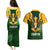 South Africa Rugby Couples Matching Puletasi Dress and Hawaiian Shirt Springbok Mascot History Champion World Rugby 2023 - Wonder Print Shop