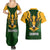 South Africa Rugby Couples Matching Summer Maxi Dress and Hawaiian Shirt Springbok Mascot History Champion World Rugby 2023 - Wonder Print Shop