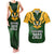 South Africa Rugby Couples Matching Tank Maxi Dress and Hawaiian Shirt Springbok Mascot History Champion World Rugby 2023 - Wonder Print Shop