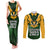 South Africa Rugby Couples Matching Tank Maxi Dress and Long Sleeve Button Shirt Springbok Mascot History Champion World Rugby 2023 - Wonder Print Shop