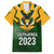 South Africa Rugby Family Matching Long Sleeve Bodycon Dress and Hawaiian Shirt Springbok Mascot History Champion World Rugby 2023 - Wonder Print Shop