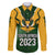 South Africa Rugby Family Matching Long Sleeve Bodycon Dress and Hawaiian Shirt Springbok Mascot History Champion World Rugby 2023 - Wonder Print Shop