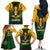 South Africa Rugby Family Matching Off Shoulder Long Sleeve Dress and Hawaiian Shirt Springbok Mascot History Champion World Rugby 2023 - Wonder Print Shop