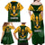 South Africa Rugby Family Matching Off Shoulder Maxi Dress and Hawaiian Shirt Springbok Mascot History Champion World Rugby 2023 - Wonder Print Shop