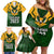 South Africa Rugby Family Matching Off Shoulder Short Dress and Hawaiian Shirt Springbok Mascot History Champion World Rugby 2023 - Wonder Print Shop