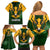 South Africa Rugby Family Matching Off Shoulder Short Dress and Hawaiian Shirt Springbok Mascot History Champion World Rugby 2023 - Wonder Print Shop