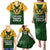 South Africa Rugby Family Matching Puletasi Dress and Hawaiian Shirt Springbok Mascot History Champion World Rugby 2023 - Wonder Print Shop