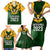 South Africa Rugby Family Matching Short Sleeve Bodycon Dress and Hawaiian Shirt Springbok Mascot History Champion World Rugby 2023 - Wonder Print Shop