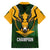 South Africa Rugby Family Matching Short Sleeve Bodycon Dress and Hawaiian Shirt Springbok Mascot History Champion World Rugby 2023 - Wonder Print Shop