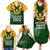 South Africa Rugby Family Matching Summer Maxi Dress and Hawaiian Shirt Springbok Mascot History Champion World Rugby 2023 - Wonder Print Shop