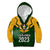 South Africa Rugby Kid Hoodie Springbok Mascot History Champion World Rugby 2023 - Wonder Print Shop