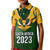 South Africa Rugby Kid Polo Shirt Springbok Mascot History Champion World Rugby 2023 - Wonder Print Shop