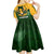 South Africa Rugby Kid Short Sleeve Dress Springbok Mascot History Champion World Rugby 2023 - Wonder Print Shop