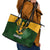 South Africa Rugby Leather Tote Bag Springbok Mascot History Champion World Rugby 2023 - Wonder Print Shop