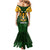 South Africa Rugby Mermaid Dress Springbok Mascot History Champion World Rugby 2023 - Wonder Print Shop