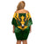 South Africa Rugby Off Shoulder Short Dress Springbok Mascot History Champion World Rugby 2023 - Wonder Print Shop