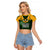 South Africa Rugby Raglan Cropped T Shirt Springbok Mascot History Champion World Rugby 2023 - Wonder Print Shop