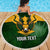 Personalised South Africa Rugby Beach Blanket Springbok Mascot History Champion World Rugby 2023 - Wonder Print Shop