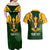 Personalised South Africa Rugby Couples Matching Off Shoulder Maxi Dress and Hawaiian Shirt Springbok Mascot History Champion World Rugby 2023 - Wonder Print Shop