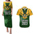 Personalised South Africa Rugby Couples Matching Puletasi Dress and Hawaiian Shirt Springbok Mascot History Champion World Rugby 2023 - Wonder Print Shop