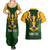 Personalised South Africa Rugby Couples Matching Summer Maxi Dress and Hawaiian Shirt Springbok Mascot History Champion World Rugby 2023 - Wonder Print Shop