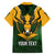 Personalised South Africa Rugby Family Matching Off Shoulder Maxi Dress and Hawaiian Shirt Springbok Mascot History Champion World Rugby 2023 - Wonder Print Shop