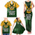 Personalised South Africa Rugby Family Matching Tank Maxi Dress and Hawaiian Shirt Springbok Mascot History Champion World Rugby 2023 - Wonder Print Shop