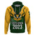 Personalised South Africa Rugby Hoodie Springbok Mascot History Champion World Rugby 2023 - Wonder Print Shop