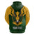 Personalised South Africa Rugby Hoodie Springbok Mascot History Champion World Rugby 2023 - Wonder Print Shop