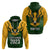 Personalised South Africa Rugby Hoodie Springbok Mascot History Champion World Rugby 2023 - Wonder Print Shop