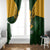 Personalised South Africa Rugby Window Curtain Springbok Mascot History Champion World Rugby 2023 - Wonder Print Shop