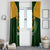 Personalised South Africa Rugby Window Curtain Springbok Mascot History Champion World Rugby 2023 - Wonder Print Shop