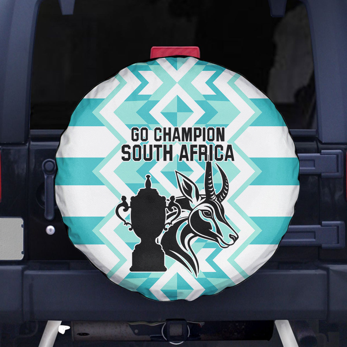 South Africa Rugby Spare Tire Cover Commemorative World Cup Winners 2023 - Wonder Print Shop