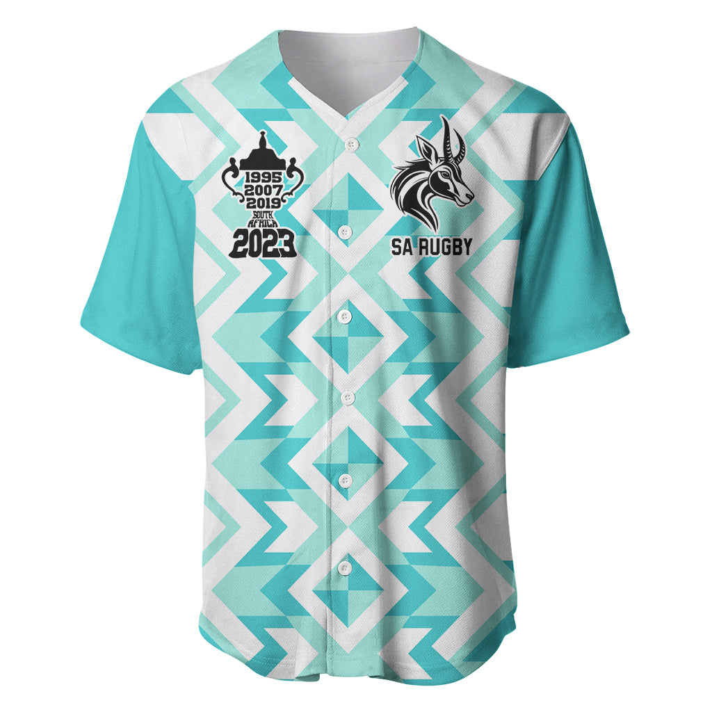 Personalised South Africa Rugby Baseball Jersey Commemorative World Cup Winners 2023 - Wonder Print Shop