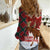 Canadian Christmas - Moose and Maple Retro Style Women Casual Shirt