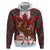 Canadian Christmas - Moose and Maple Retro Style Zip Hoodie - Wonder Print Shop