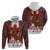 Canadian Christmas - Moose and Maple Retro Style Zip Hoodie - Wonder Print Shop